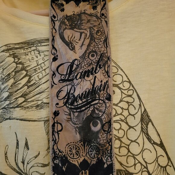 L.A.M.B Spring 2005 Peacock Yellow Tank Size M - Picture 5 of 8